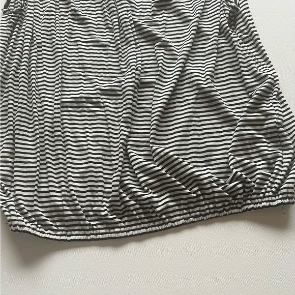 NEW Max Studio Women's Striped Halter Top Size S Crew Neck Stretch Loose Black - Picture 7 of 8